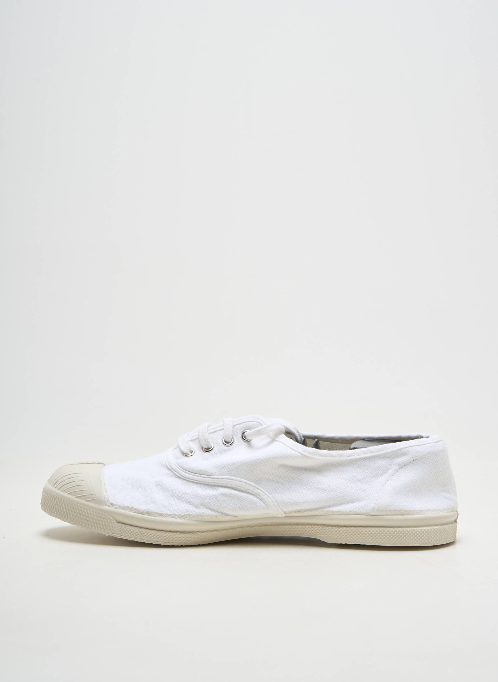 Slip-on batai šnervių uždarymas plokščias kulnas iki 3 cm baltas BENSIMON moteris