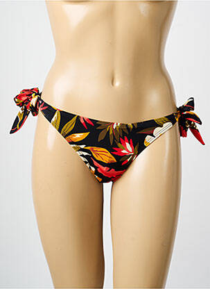 Maudymosi kelnaitės gėlių raštas bikini juodas SANS COMPLEXE moteris