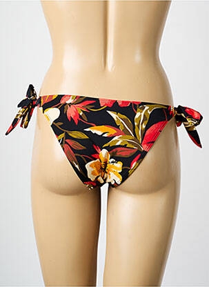 Maudymosi kelnaitės gėlių raštas bikini juodas SANS COMPLEXE moteris