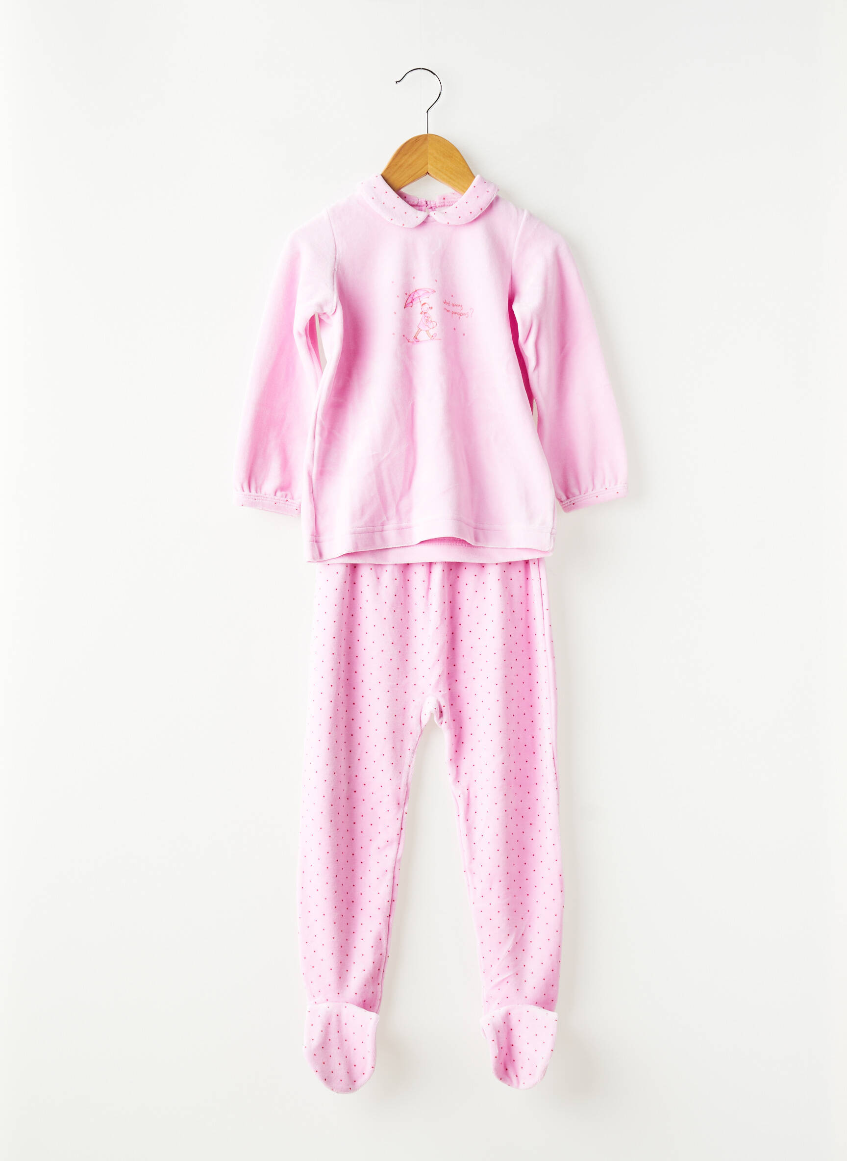 Pižama fantazijos raštas rožinė PETIT BATEAU mergina
