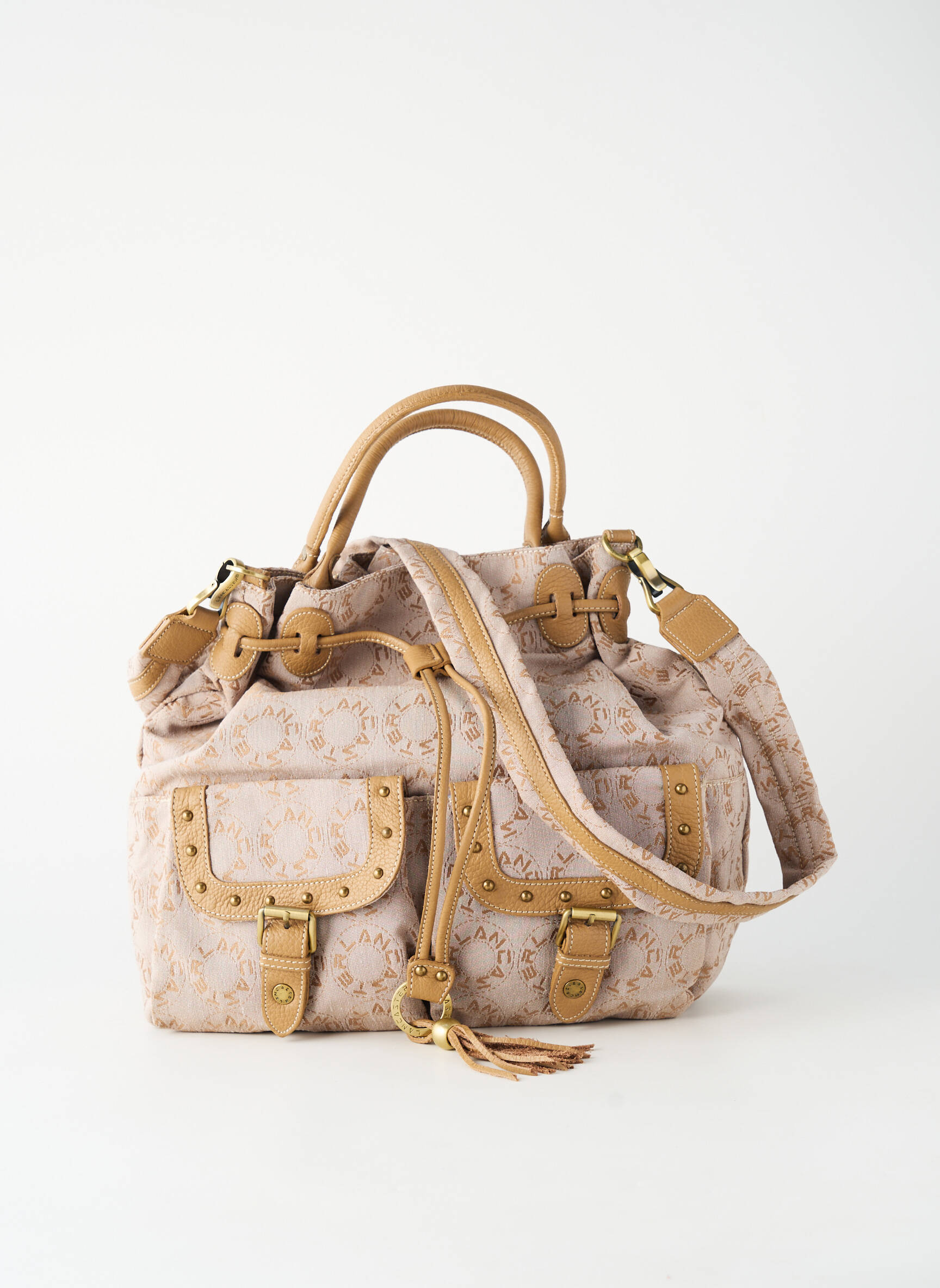 Krepšys daug kišenių stačiakampė forma pilka LANCASTER moteris