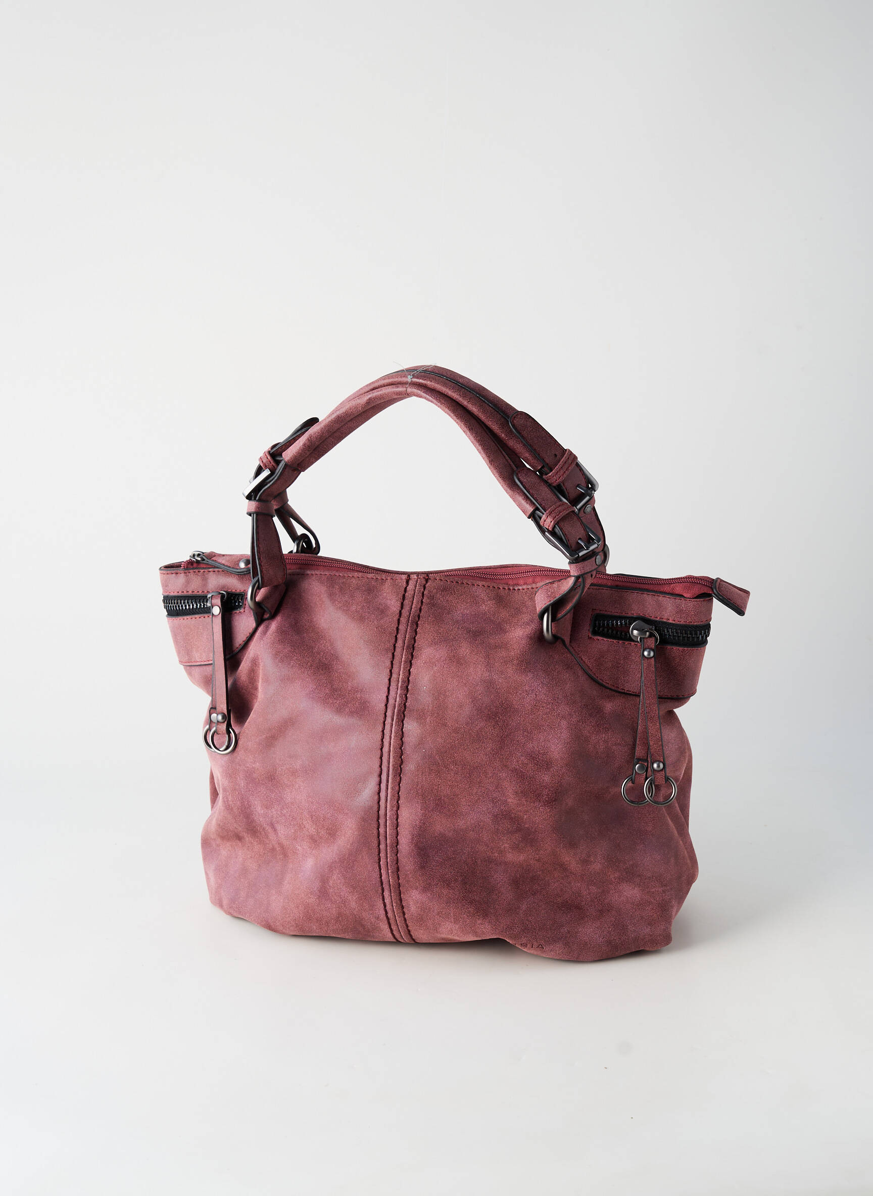 Krepšys daug kišenių stačiakampė forma violetinis FUCHSIA moteris