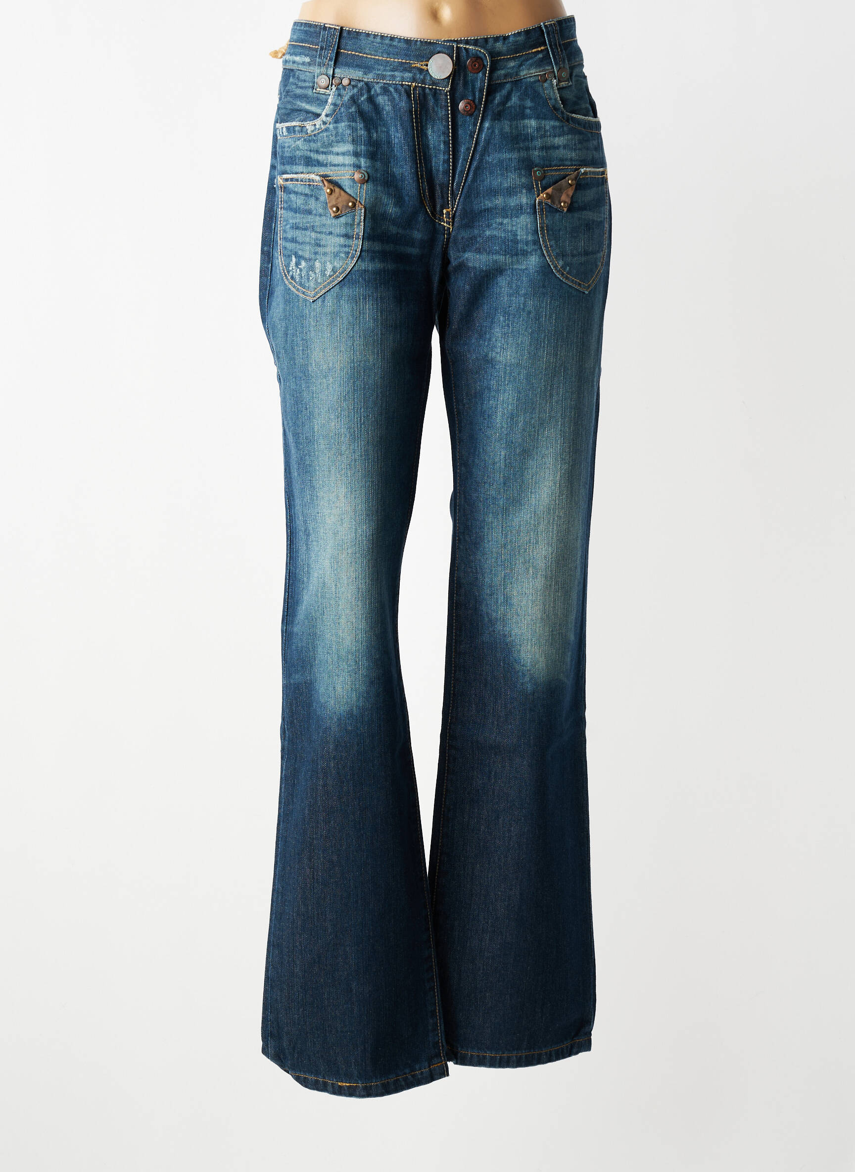 Bootcut džinsai normala dydis normala dydis mėlyna CHEYENNE moteris
