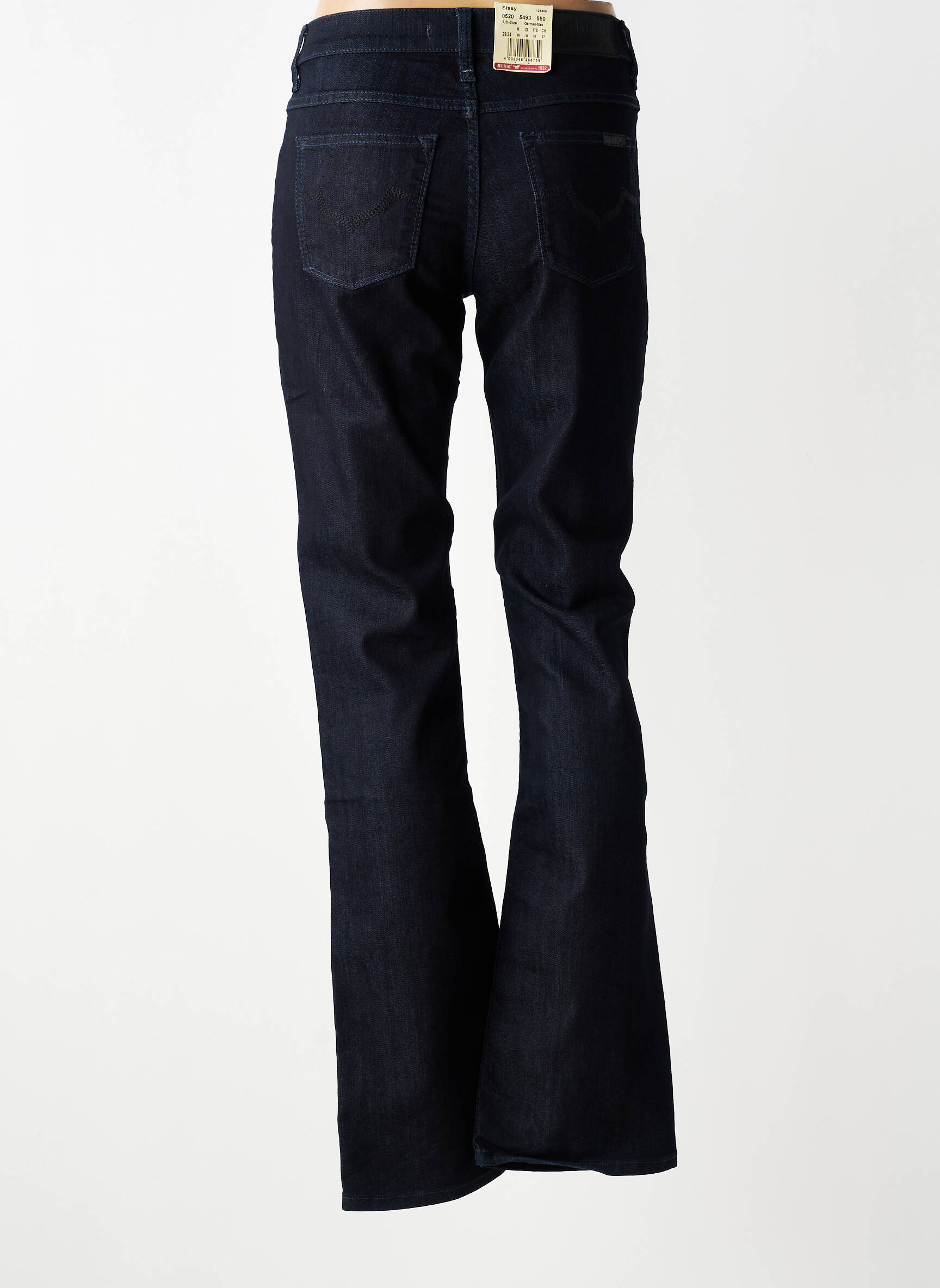 Bootcut džinsai aukšta talija aukšta talija mėlyna MUSTANG moteris