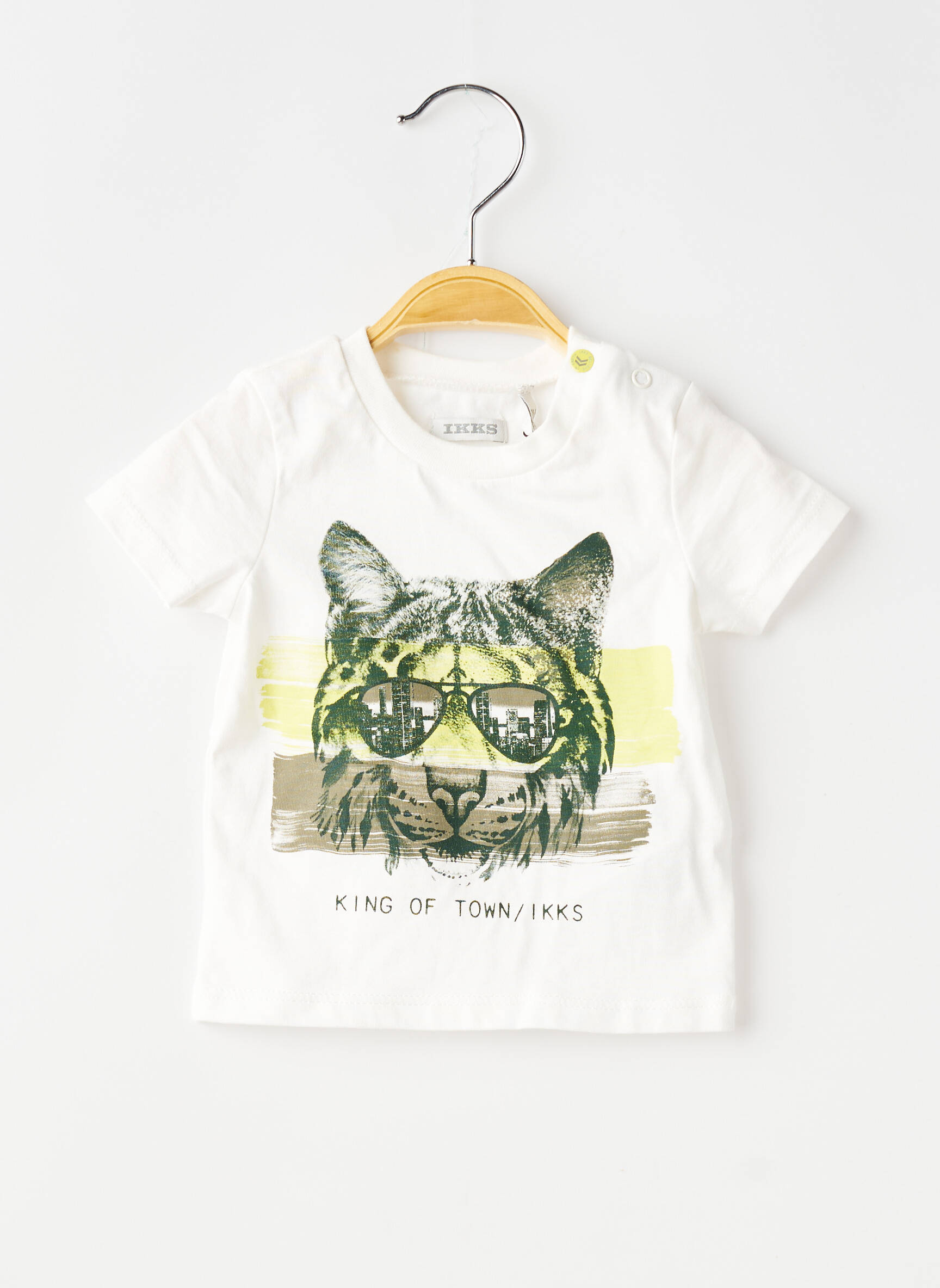 T-marškinys tamprumas trumpas rankovės baltas IKKS berniukas