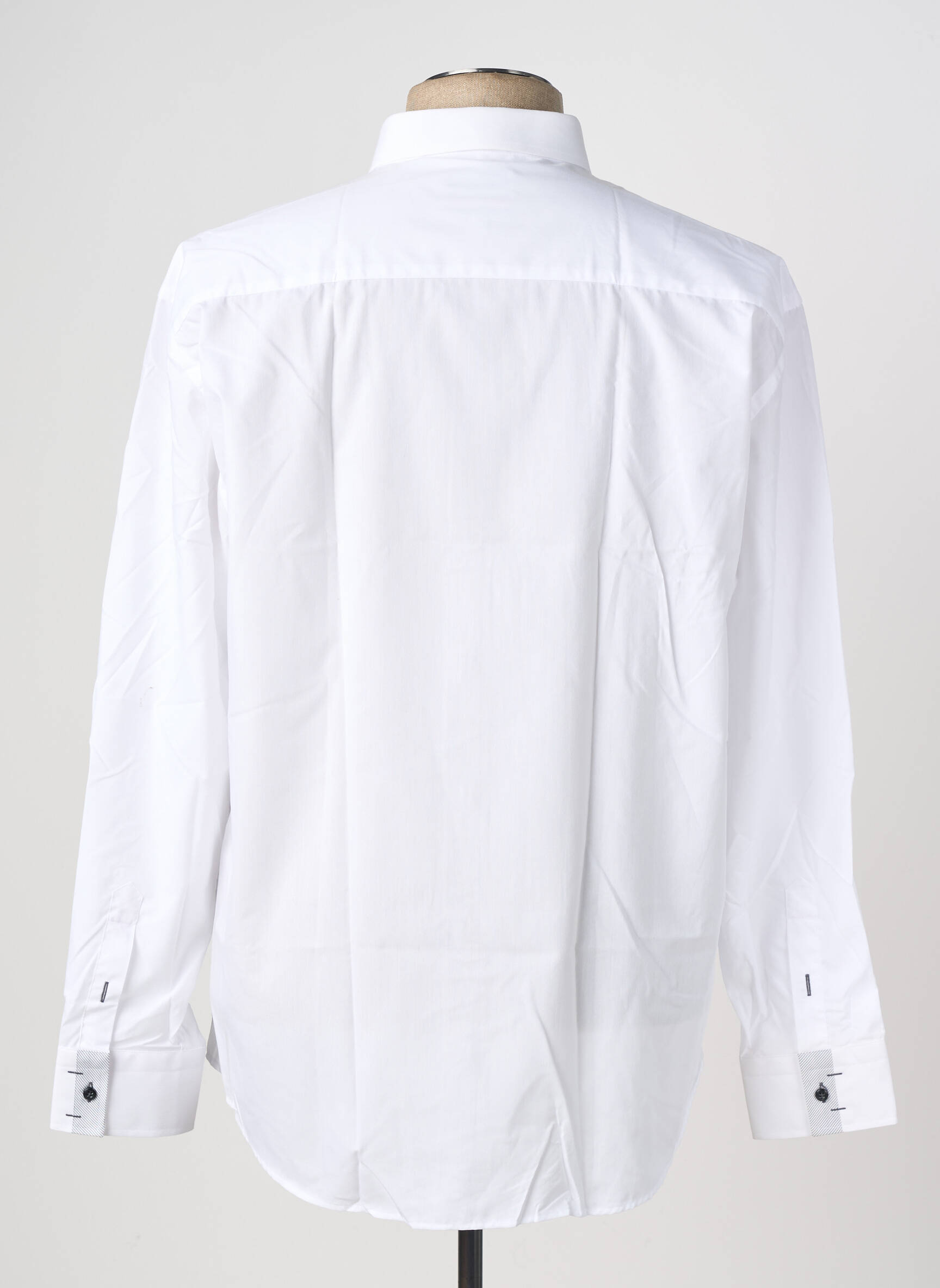 Ilgomis rankovėmis marškinys tiesi kirpimas baltas CAP 10 TEN vyras