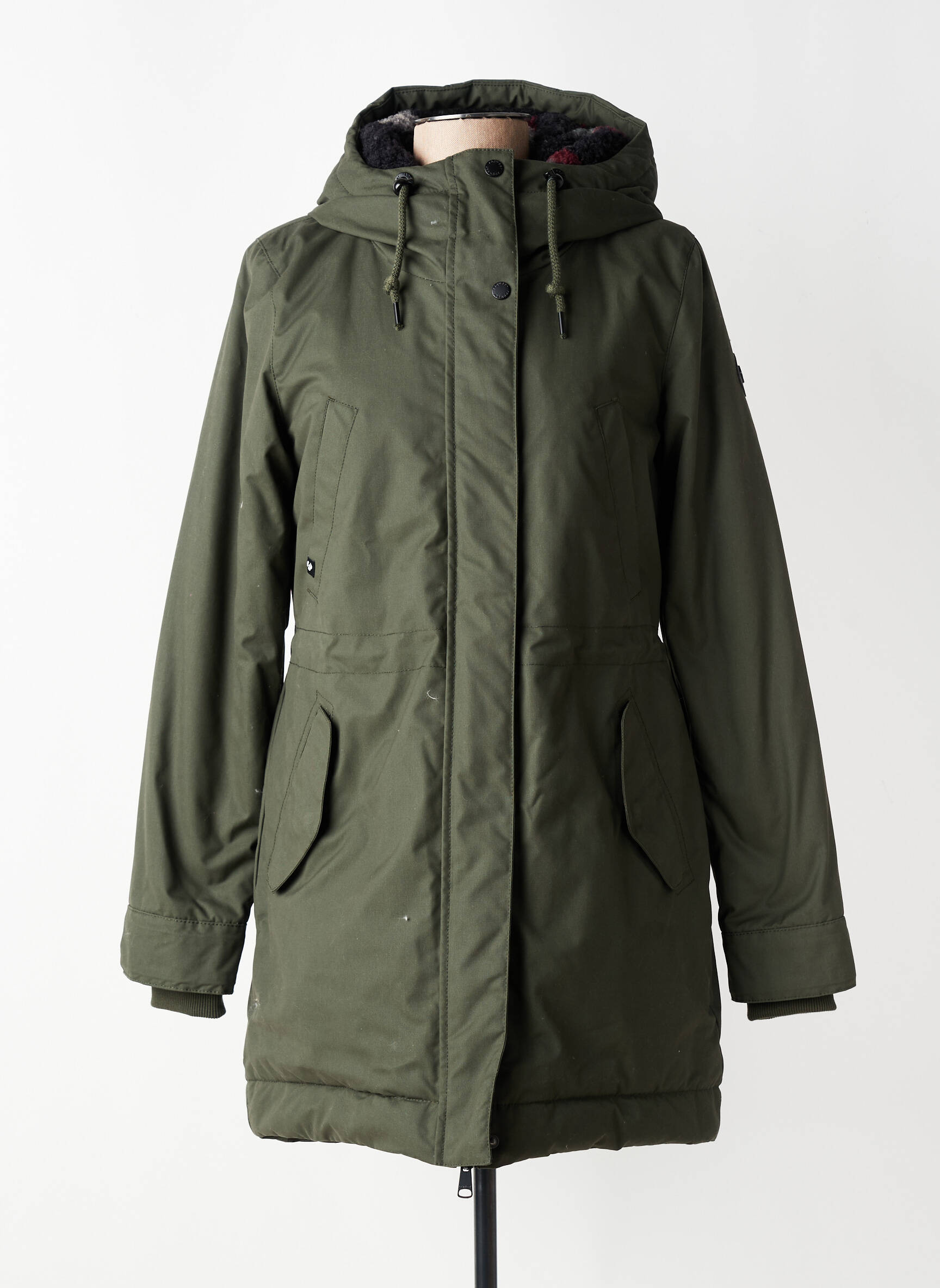 Parka ilgos rankovės su gobtuvu žalias RAGWEAR moteris