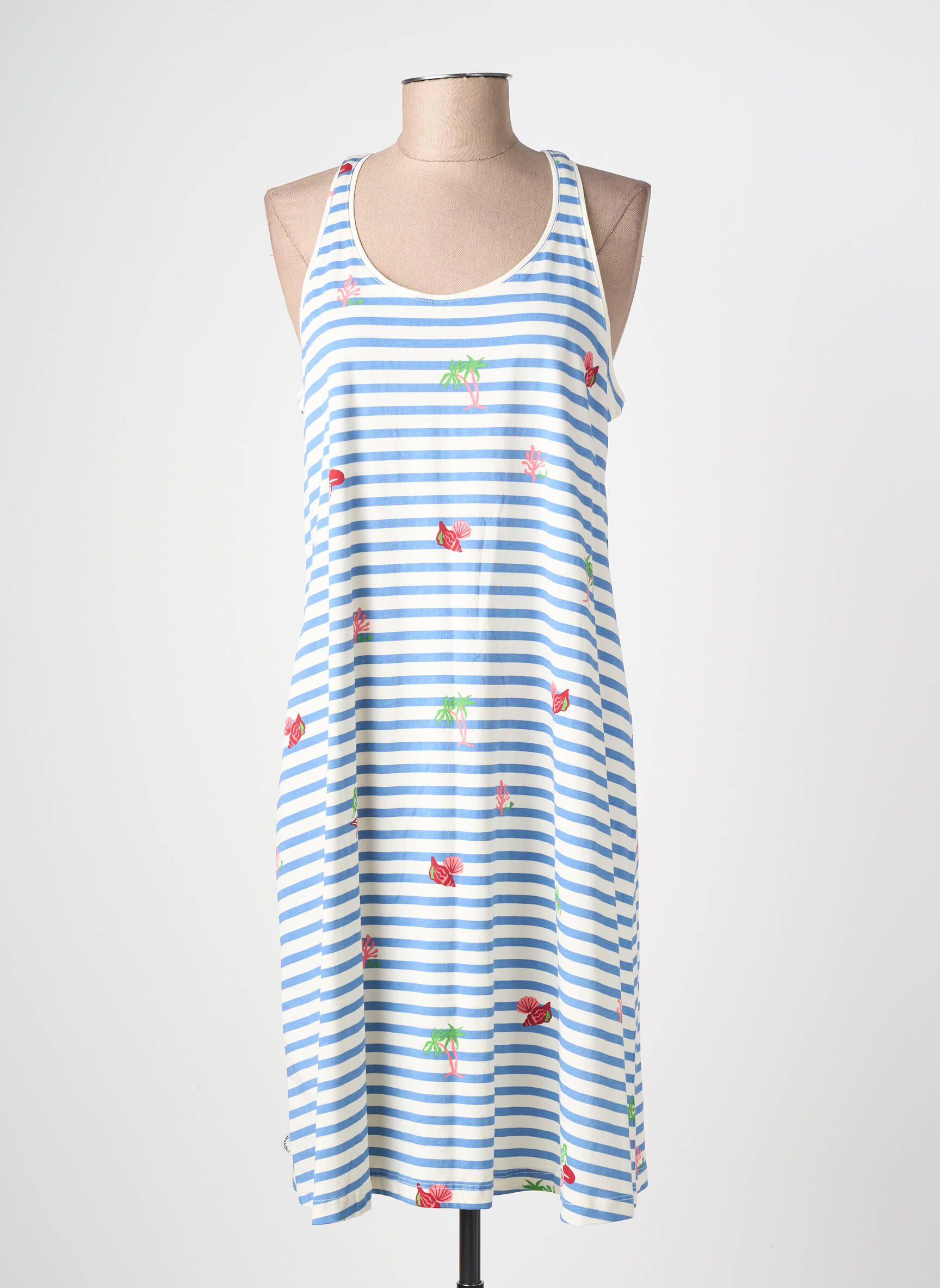 Pusilgių suknelė be rankų be rankų mėlyna RAGWEAR moteris
