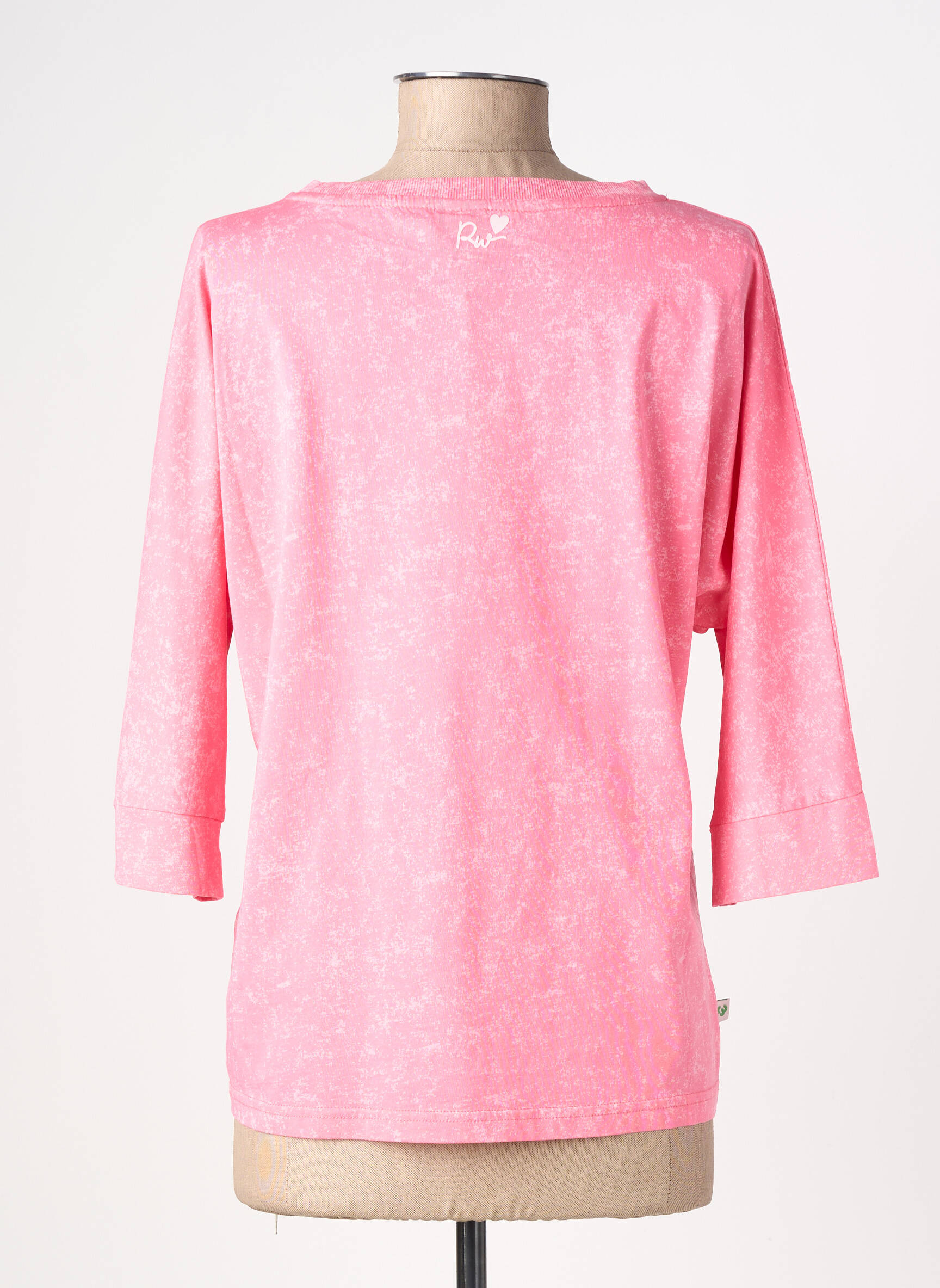 T-marškinys 3/4 rankovės 3/4 rankovės rožinė RAGWEAR moteris
