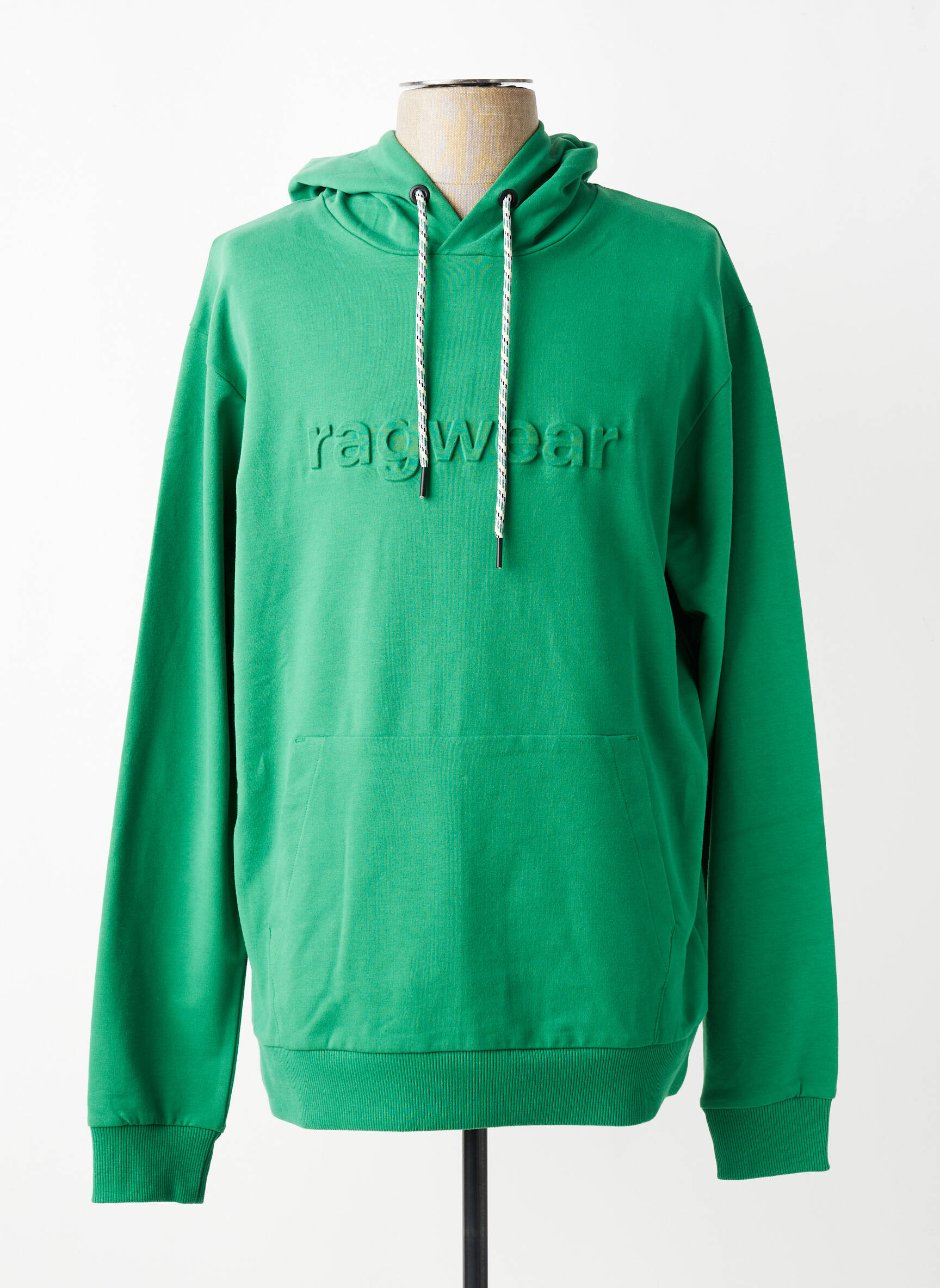 Kapišonas jersey audinys ilgos rankovės žalias RAGWEAR vyras