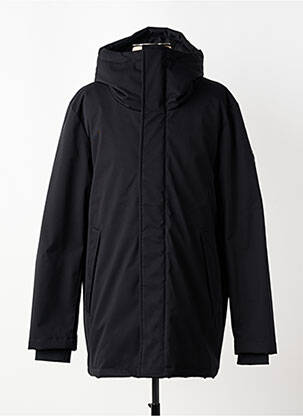 Parka bordo apdailos rankogaliai su gobtuvu juodas RAGWEAR vyras