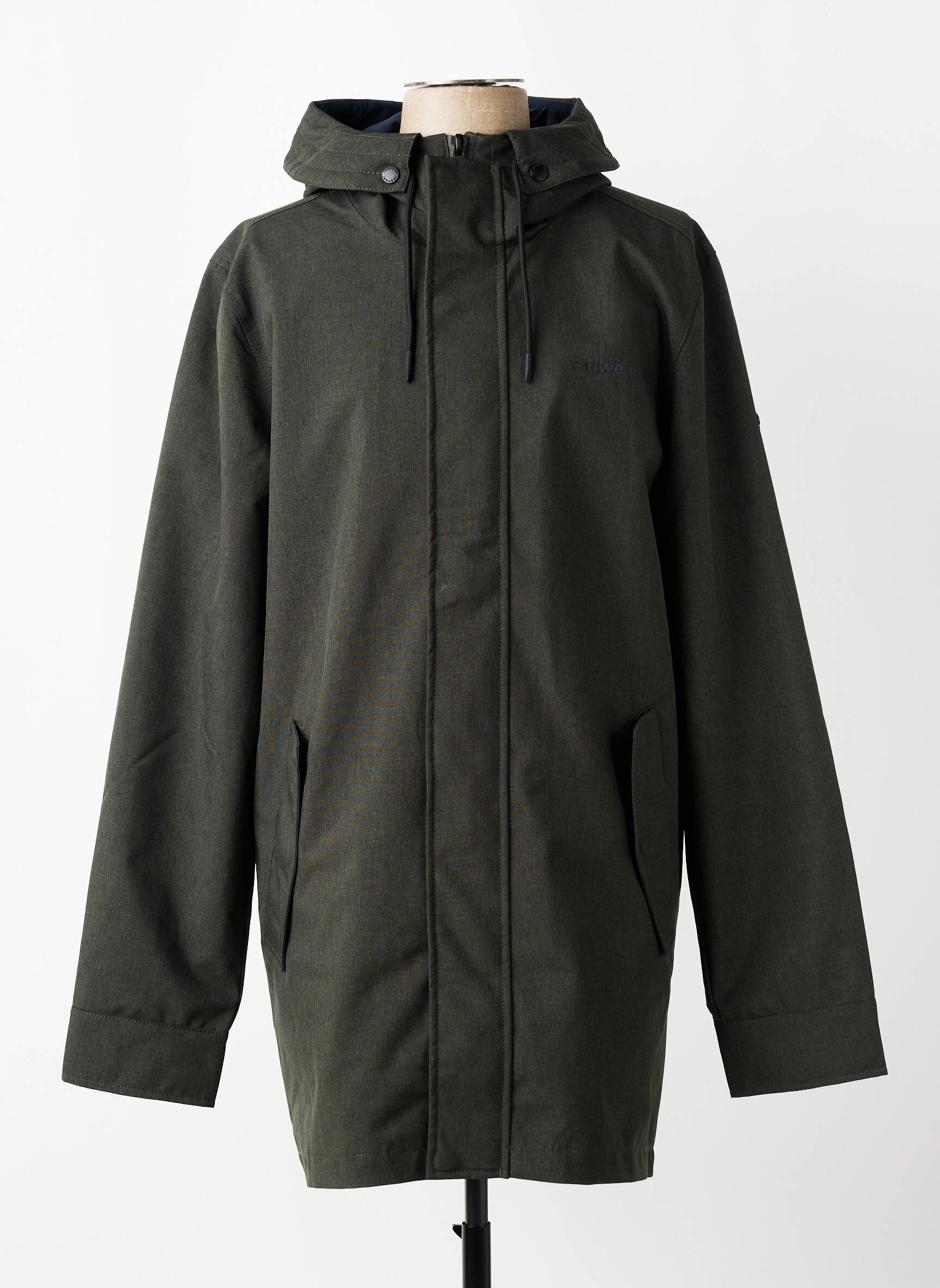 Parka ilgos rankovės su gobtuvu žalias RAGWEAR vyras