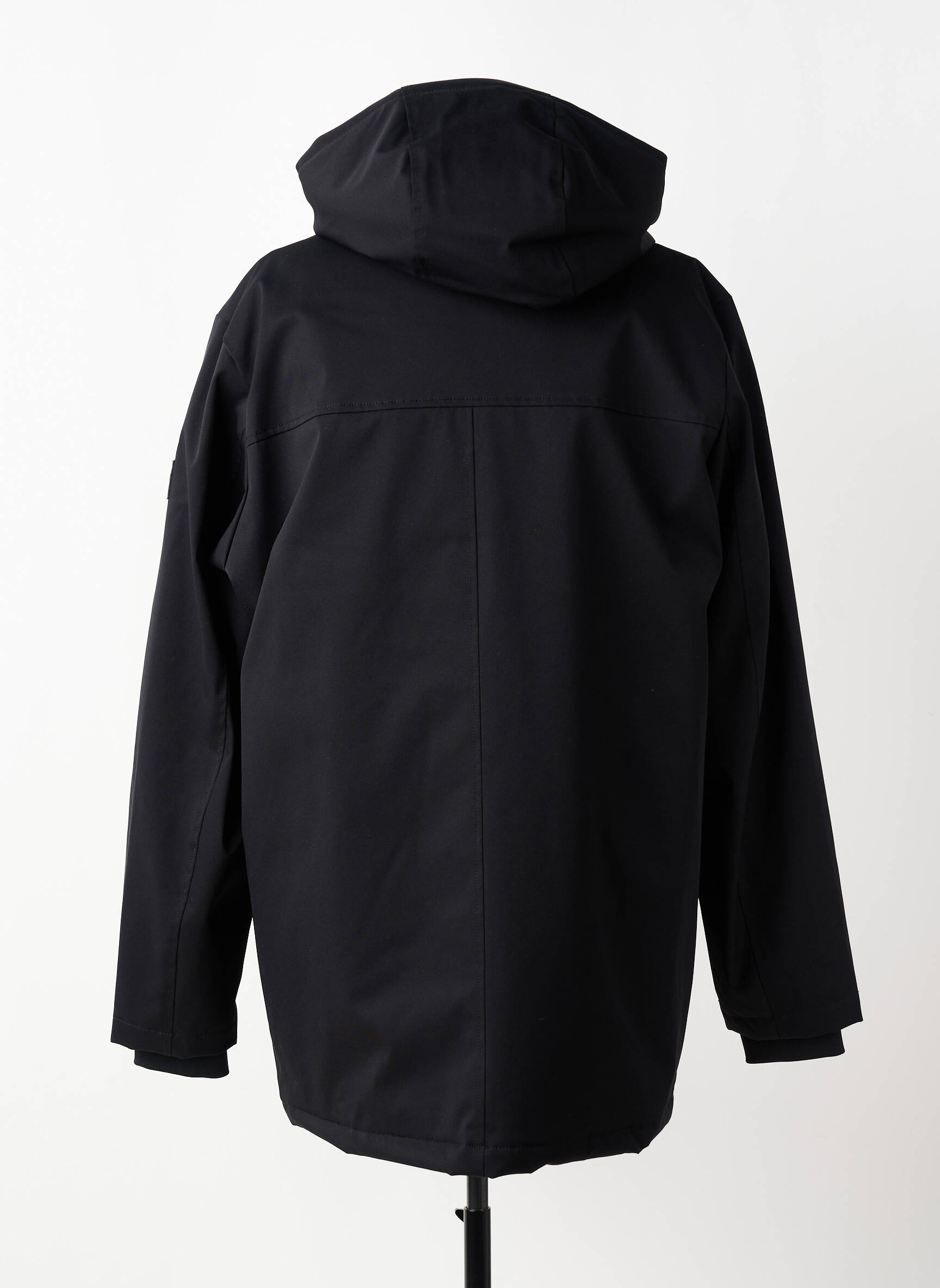 Parka bordo apdailos rankogaliai su gobtuvu juodas RAGWEAR vyras