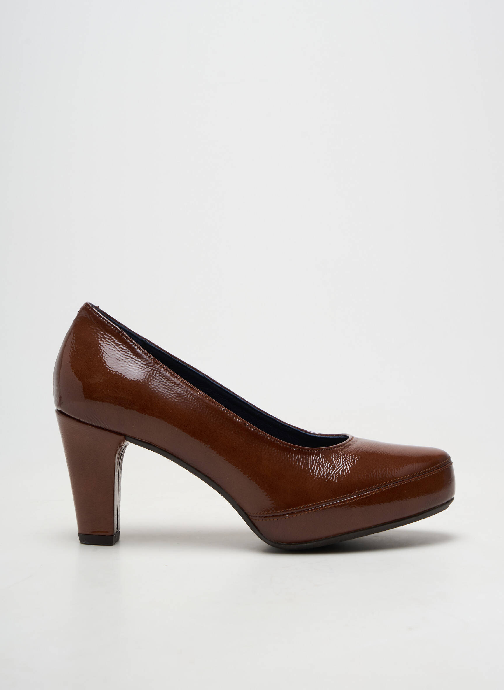 Aukštakulniai lygus medžiaga kulnas nuo 7 iki 9 cm rudas FLUCHOS moteris