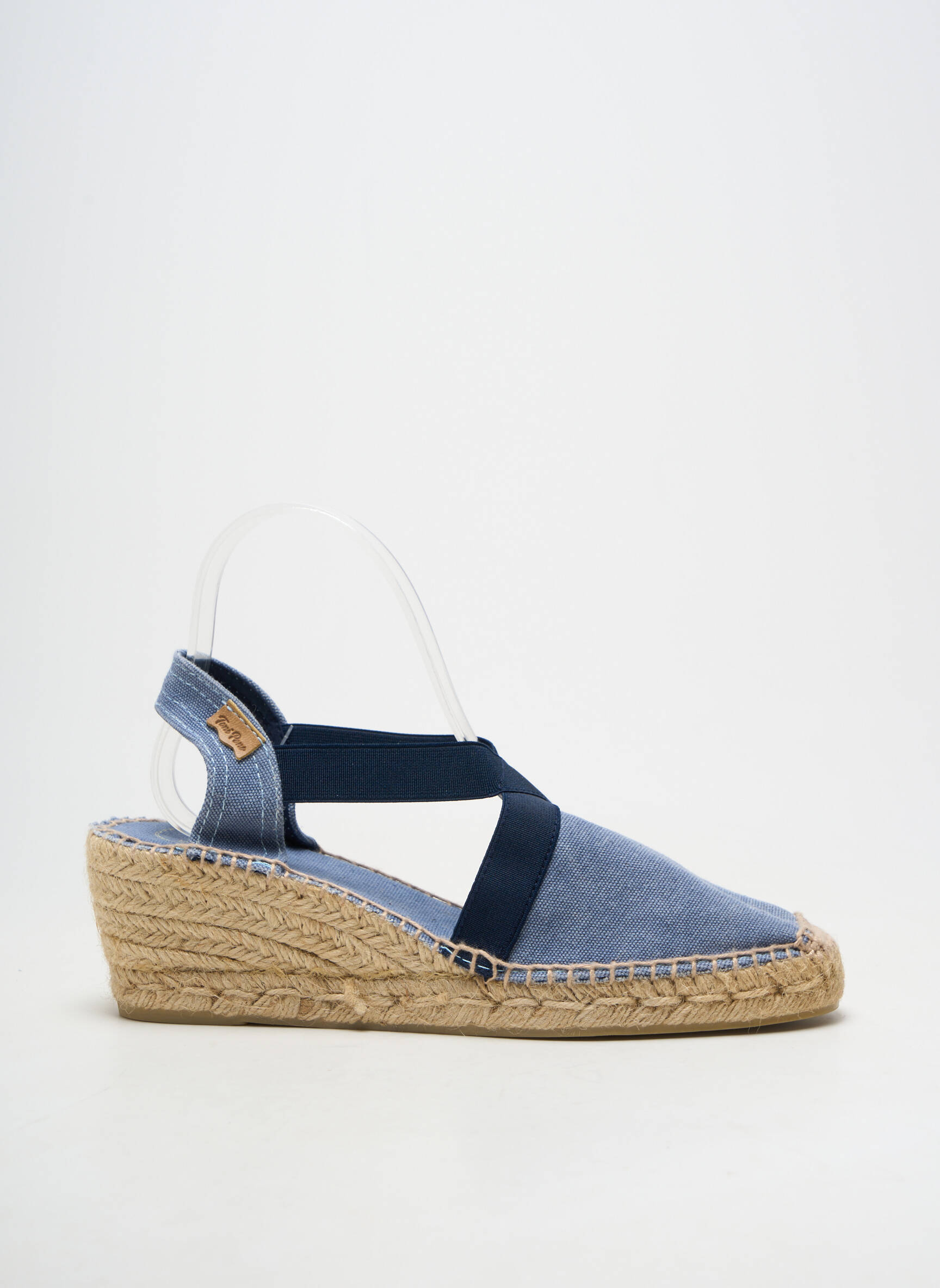 Espadrilės apvalus mygtukas kulnas nuo 7 iki 9 cm mėlyna TONI PONS moteris