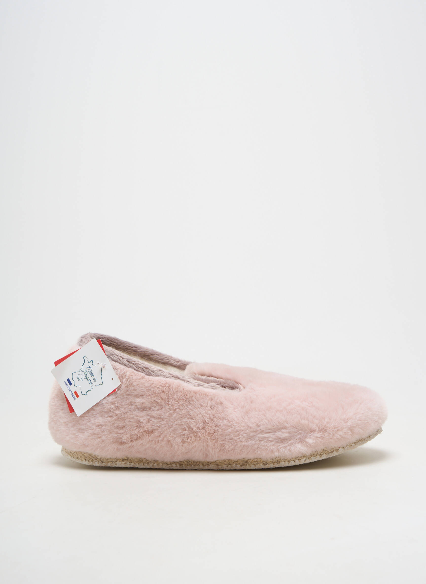 Bateliai/pantofliai apvalus mygtukas plokščias kulnas iki 3 cm rožinė CHAUSSE MOUTON moteris