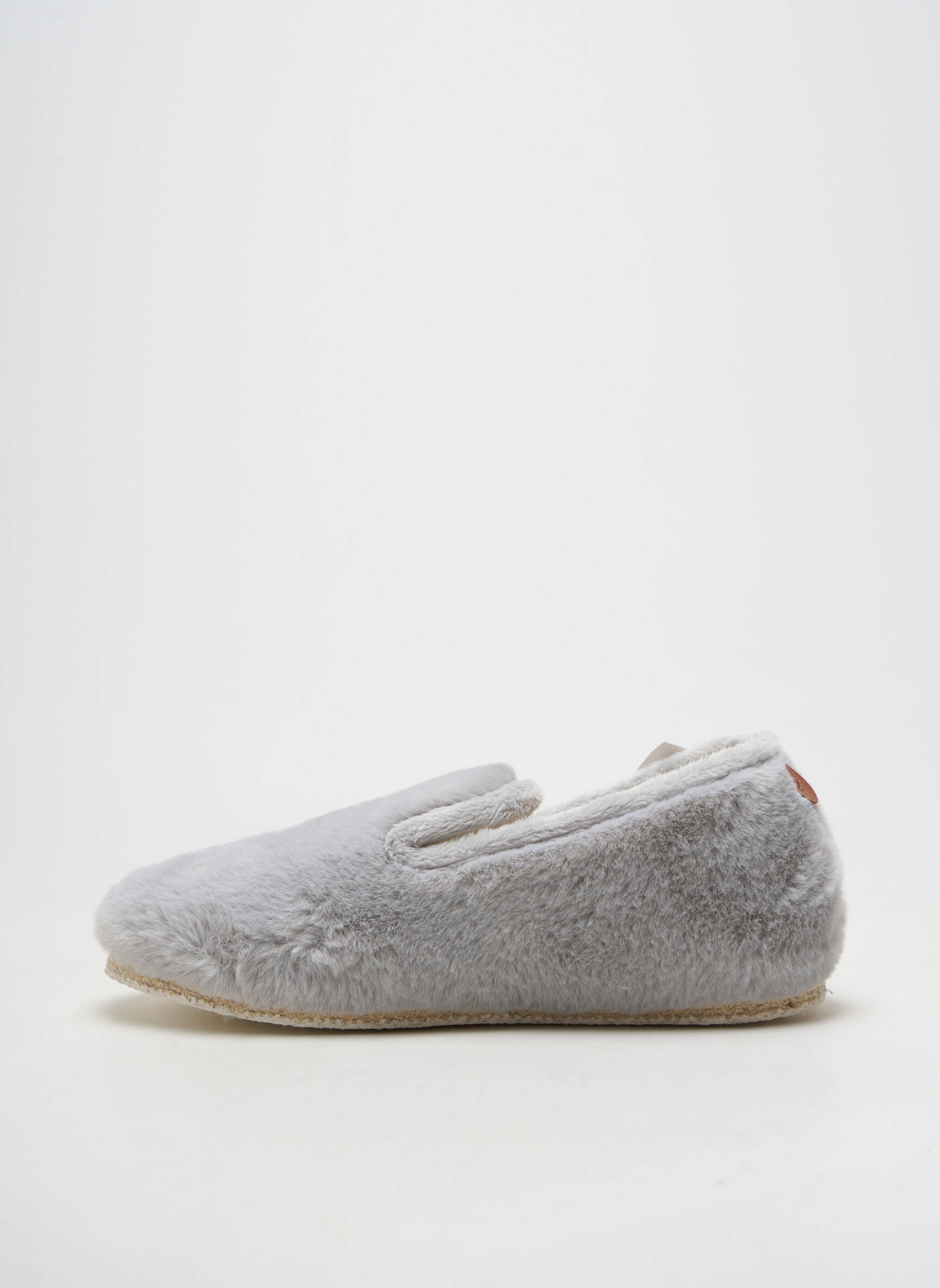 Bateliai/pantofliai apvalus mygtukas plokščias kulnas iki 3 cm pilka CHAUSSE MOUTON moteris
