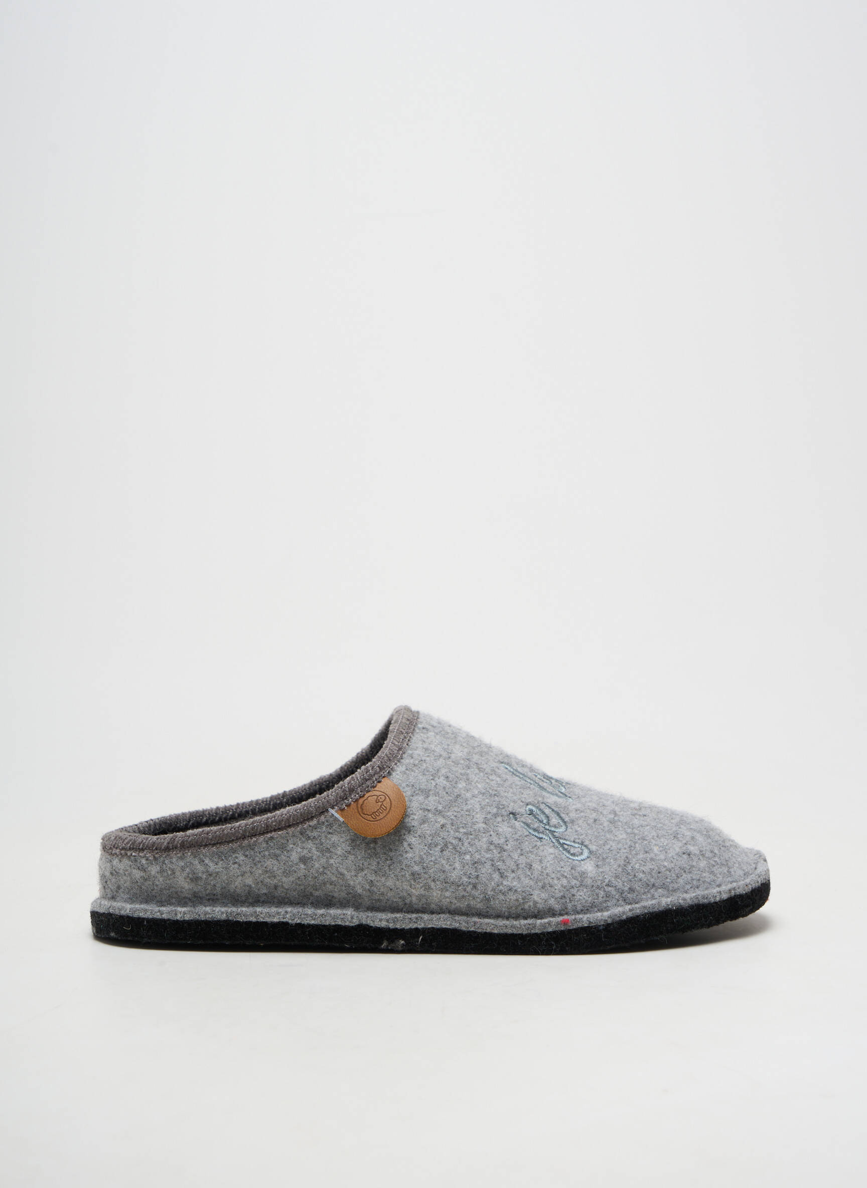 Bateliai/pantofliai apvalus mygtukas plokščias kulnas iki 3 cm pilka CHAUSSE MOUTON moteris