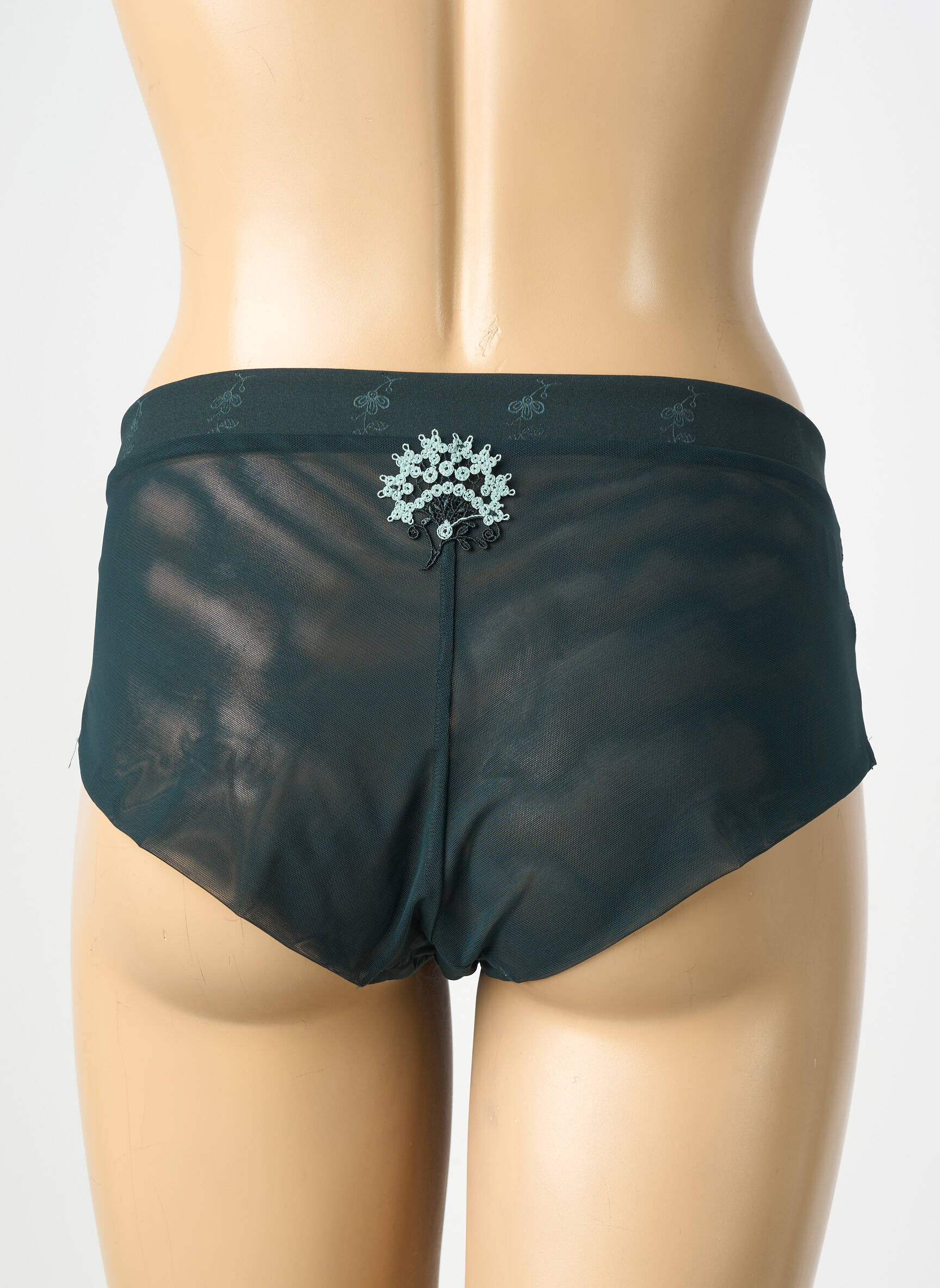 Šortukas siuvinėjimas žalias SIMONE PERELE moteris