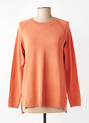 Megztinis centrinė iškirptė ilgos rankovės oranžinė WNT COLLECTION moteris