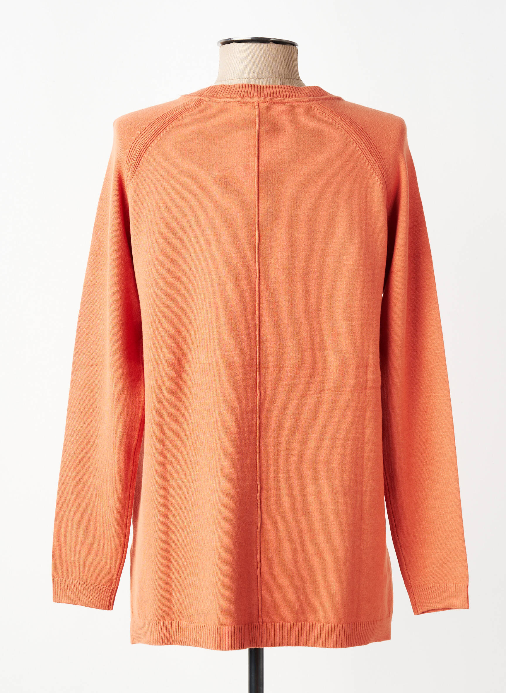 Megztinis centrinė iškirptė ilgos rankovės oranžinė WNT COLLECTION moteris