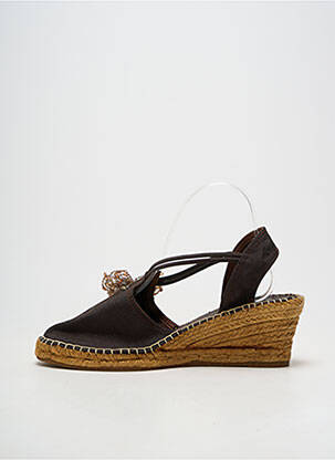 Espadrilės apvalus mygtukas kulnas nuo 7 iki 9 cm rudas TONI PONS moteris