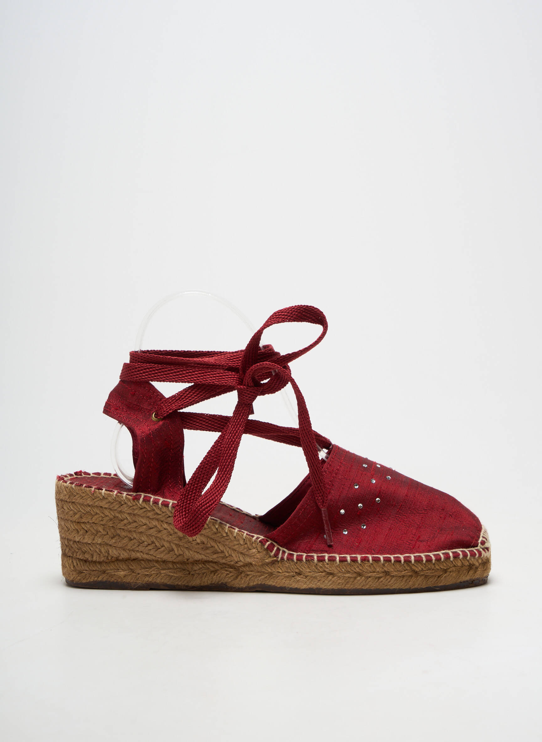 Espadrilės šnervių uždarymas kulnas nuo 4 iki 6 cm raudona TONI PONS moteris