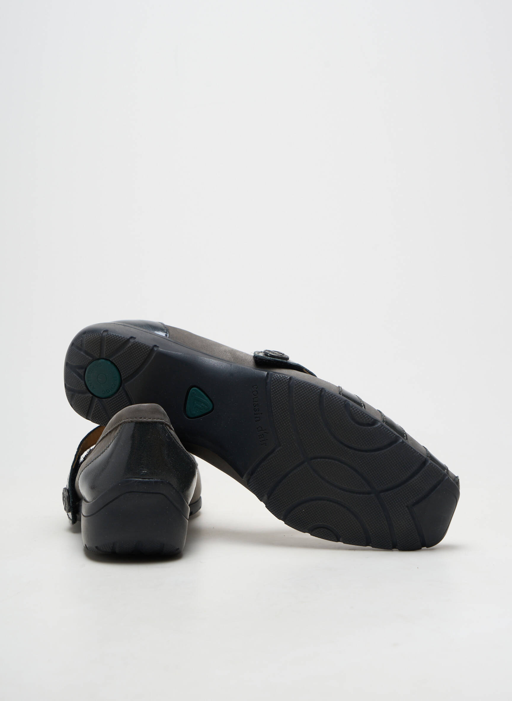 Balerinos velcro užsegimas plokščias kulnas iki 3 cm pilka LUXAT moteris