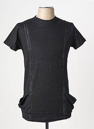 T-marškinys centrinė iškirptė trumpas rankovės juodas THE NEW DESIGNERS ! vyras