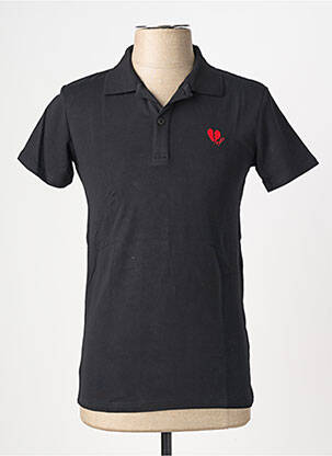 Polo jersey audinys trumpas rankovės juodas PROJECT X vyras