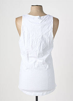 T-marškinys centrinė iškirptė plonos dirželiai baltas THE NEW DESIGNERS ! vyras