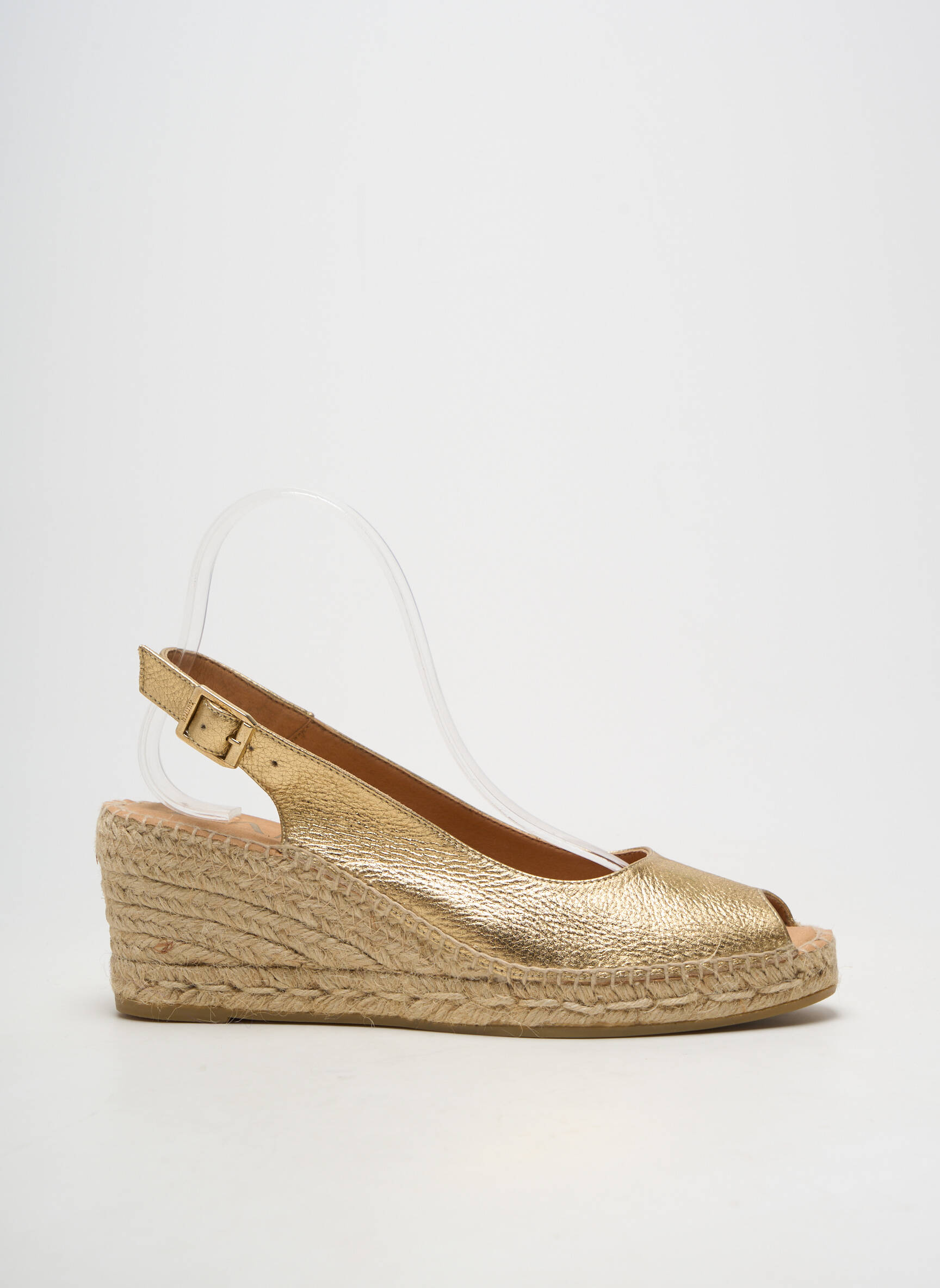 Espadrilės užsegimas kilpa(s) kulnas nuo 7 iki 9 cm auksas KANNA moteris
