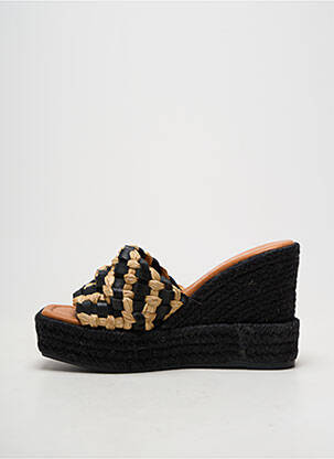 Espadrilės atvira pabaiga kulnas nuo 7 iki 9 cm juodas KANNA moteris