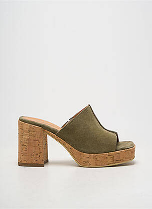 Mule/sabotai atvira pabaiga kulnas nuo 7 iki 9 cm žalias MINKA DESIGN moteris
