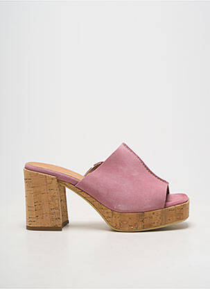 Mule/sabotai atvira pabaiga kulnas nuo 7 iki 9 cm rožinė MINKA DESIGN moteris