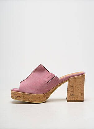 Mule/sabotai atvira pabaiga kulnas nuo 7 iki 9 cm rožinė MINKA DESIGN moteris