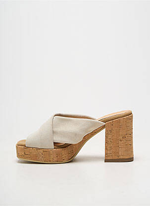 Mule/sabotai atvira pabaiga kulnas nuo 7 iki 9 cm pilka MINKA DESIGN moteris