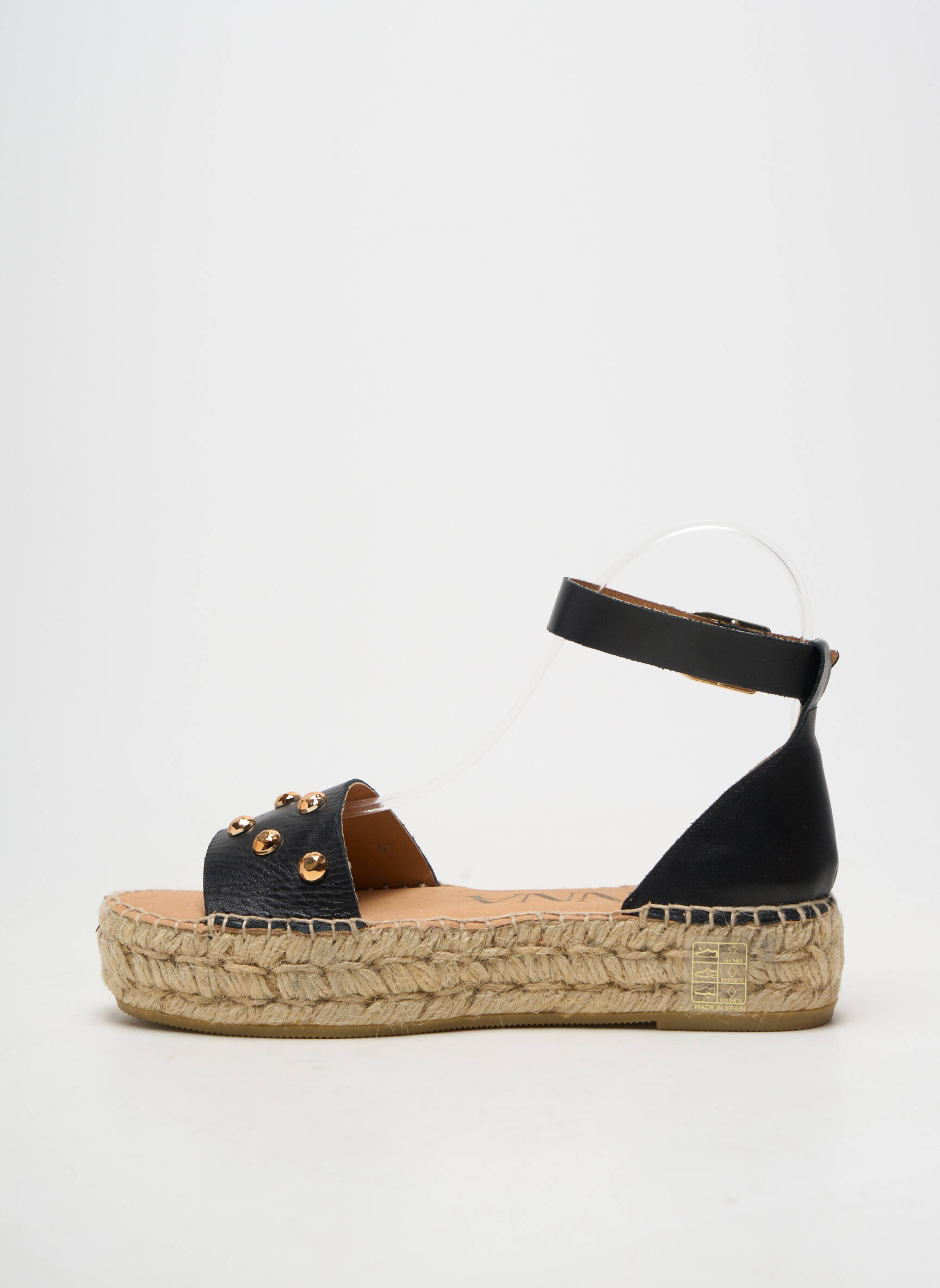 Espadrilės užsegimas kilpa(s) kulnas nuo 4 iki 6 cm juodas KANNA moteris