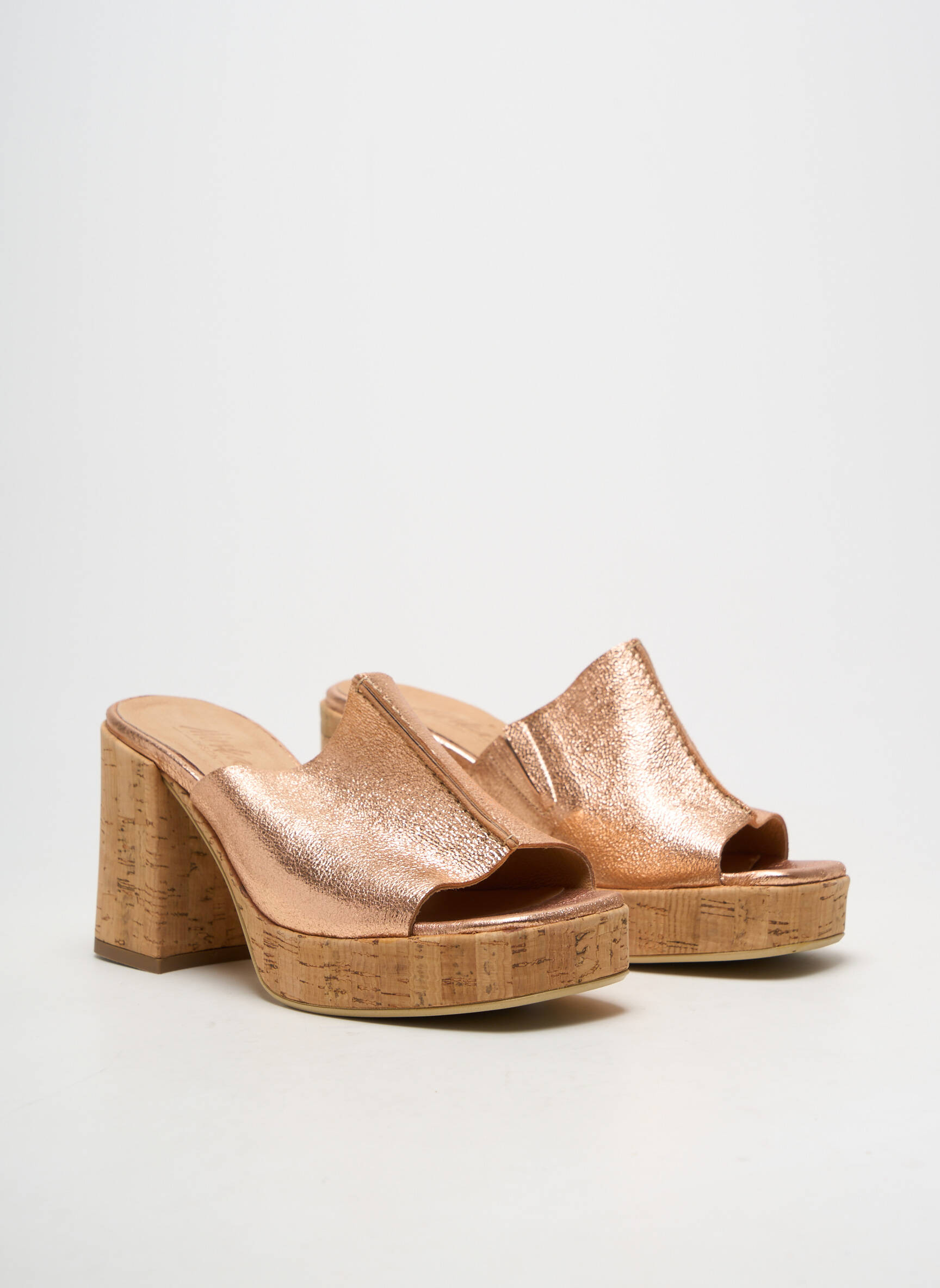 Mule/sabotai lygus medžiaga kulnas nuo 7 iki 9 cm rožinė MINKA DESIGN moteris