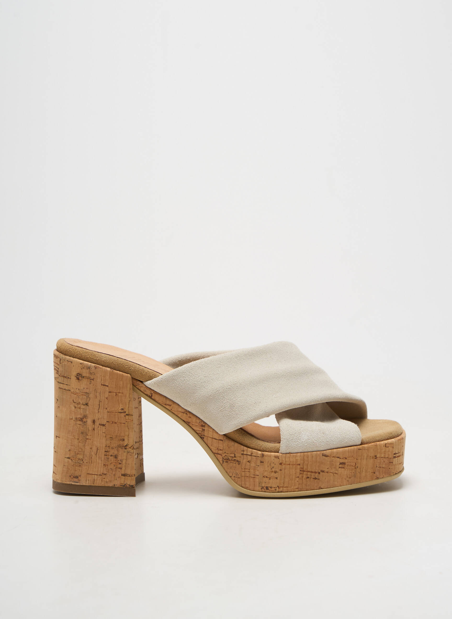 Mule/sabotai atvira pabaiga kulnas nuo 7 iki 9 cm pilka MINKA DESIGN moteris