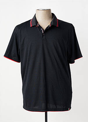 Polo jersey audinys trumpas rankovės juodas LUHTA vyras