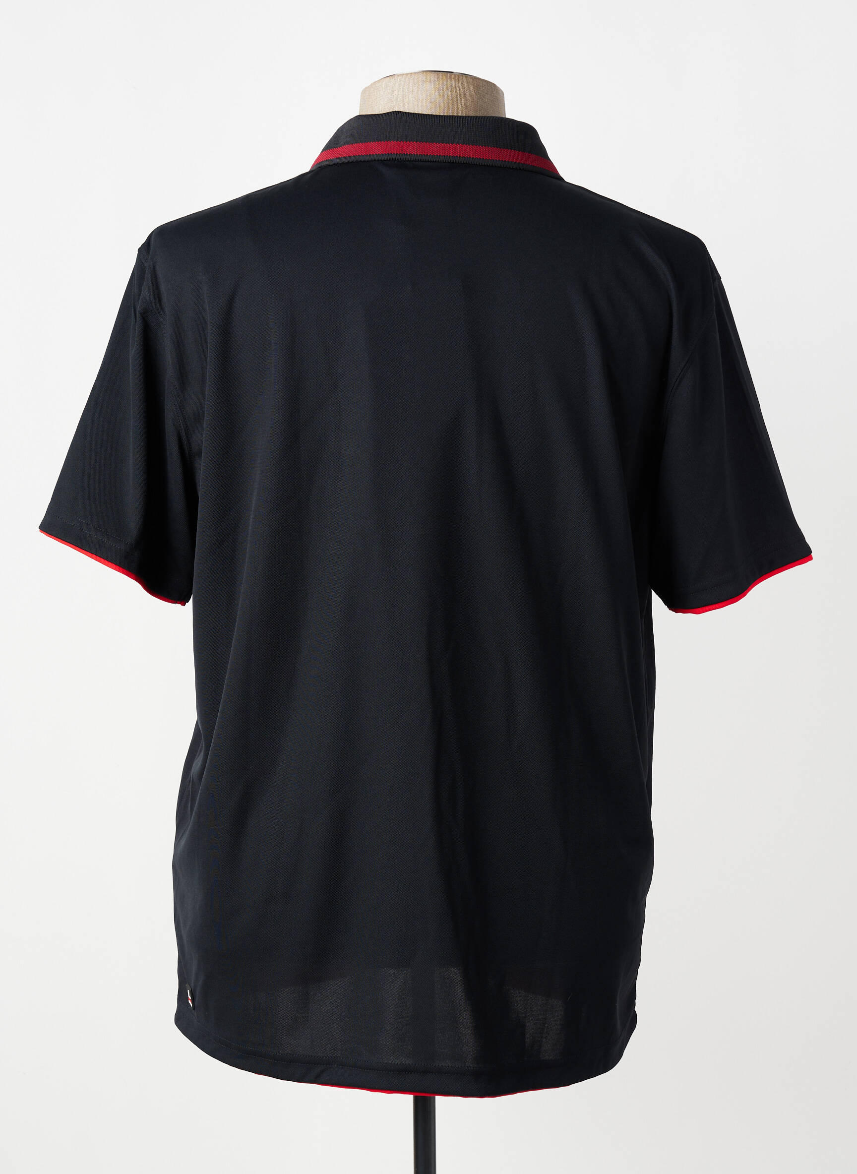 Polo jersey audinys trumpas rankovės juodas LUHTA vyras
