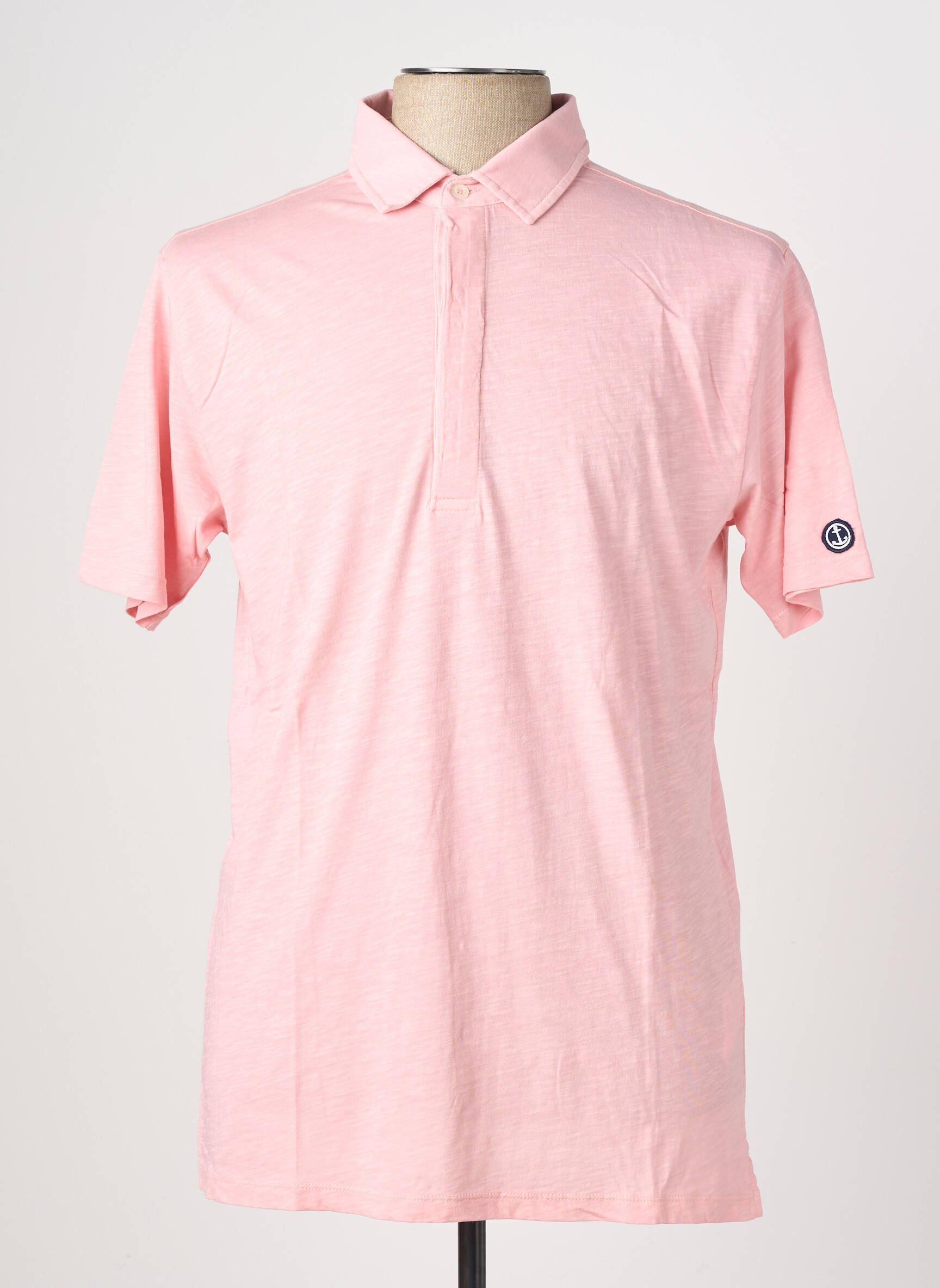 Polo jersey audinys trumpas rankovės rožinė EUROPANN vyras