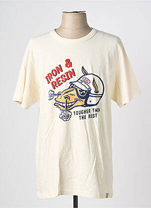 T-marškinys tamprumas ilgos rankovės bežinis IRON AND RESIN vyras