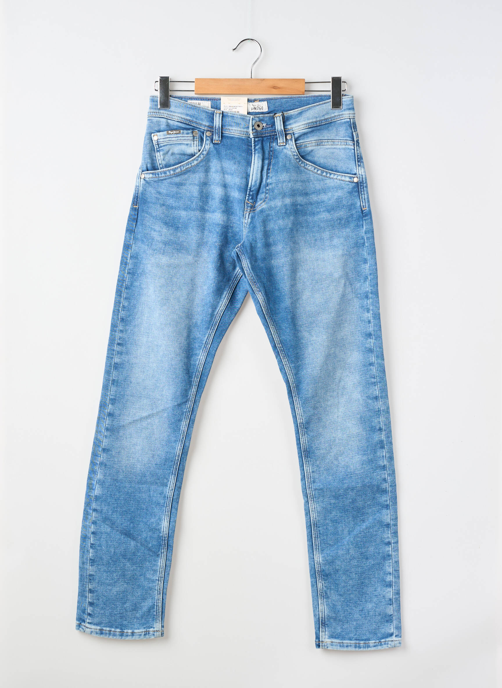 Lieknos džinsai brutinis audimas normala dydis mėlyna PEPE JEANS vyras