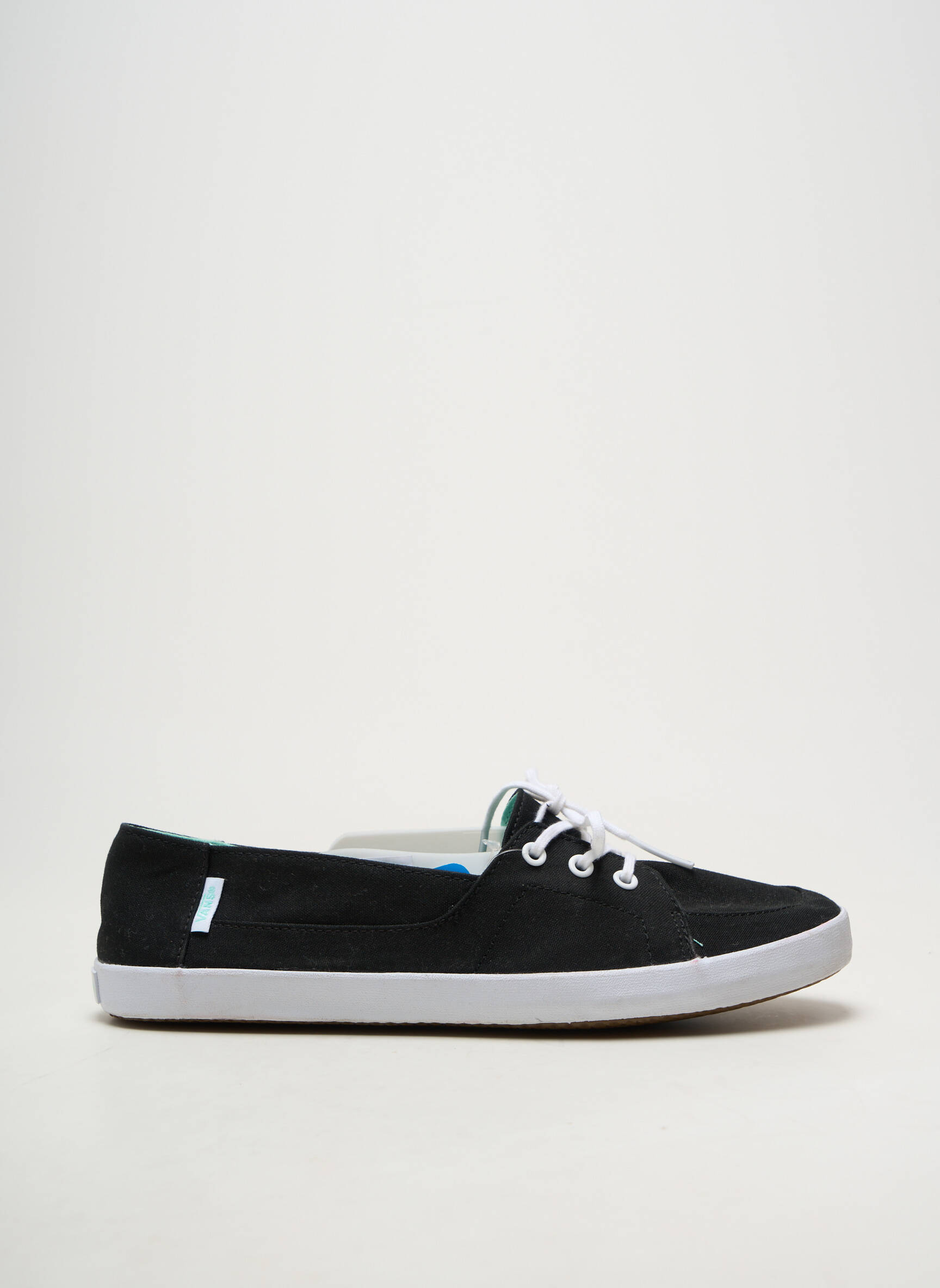 Bėgimo bateliai apvalus mygtukas plokščias kulnas iki 3 cm juodas VANS moteris