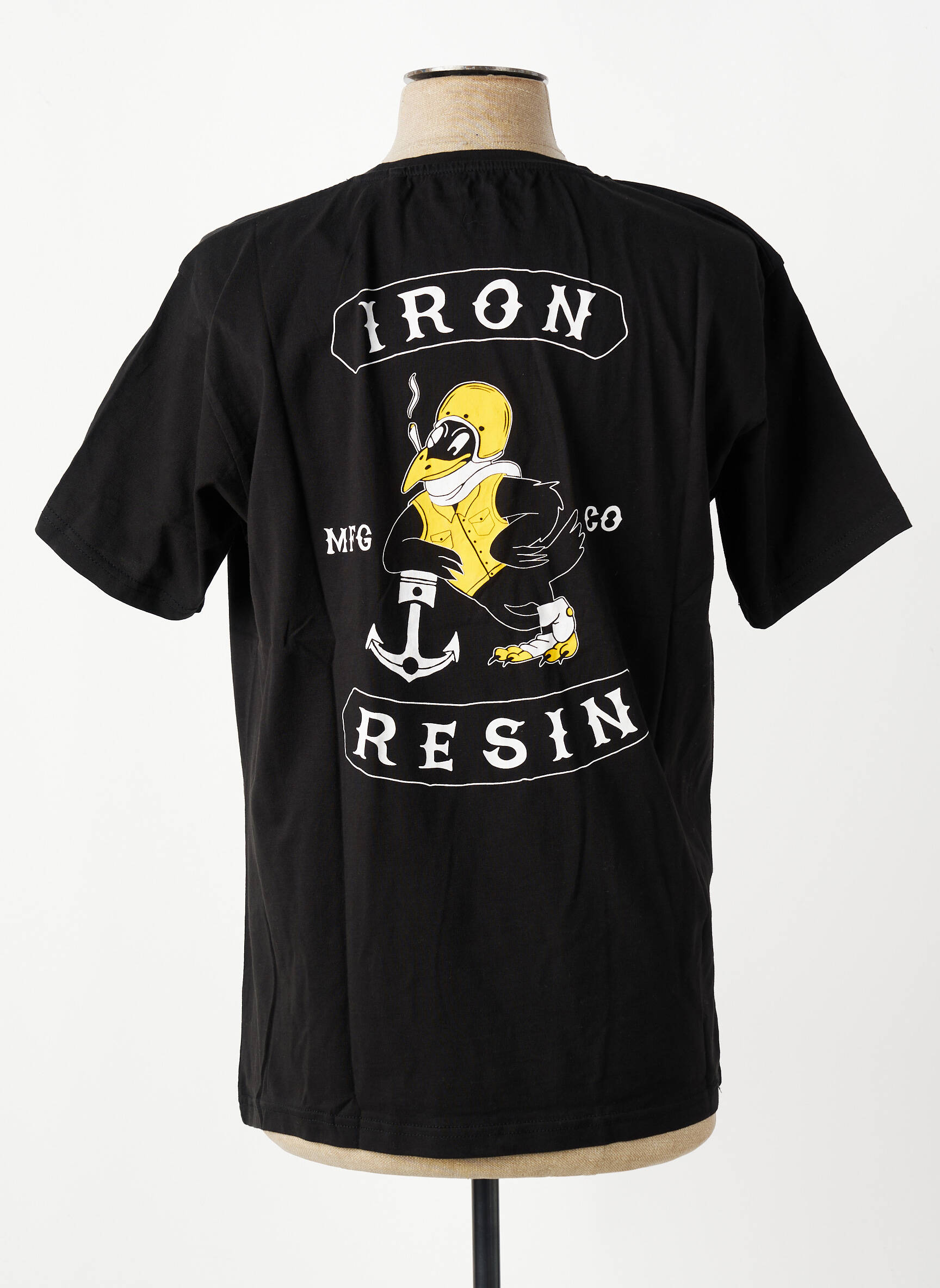 T-marškinys bio trumpas rankovės juodas IRON AND RESIN vyras