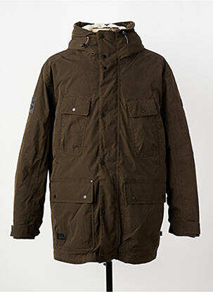 Parka bordo apdailos rankogaliai su gobtuvu žalias CAMEL ACTIVE vyras