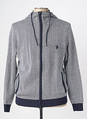 Ilgų rankovių liemenė plona tinklinė medžiaga mėlyna U.S. POLO ASSN vyras