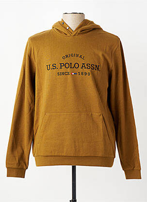 Kapišonas siuvinėjimas ilgos rankovės žalias U.S. POLO ASSN vyras